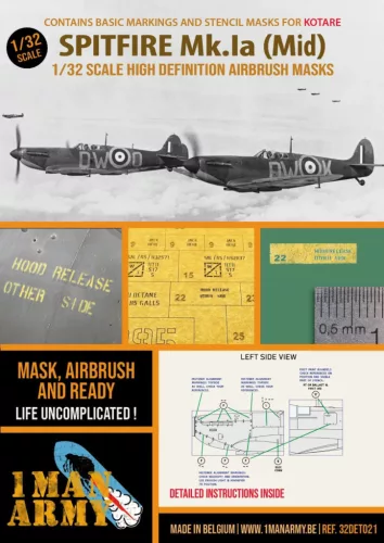 1 Man Army - Spitfire Mk Ia ( Mid ) (Kotare)