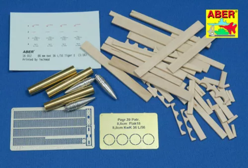 Aber Models - 8,8cm Tiger I A/T Ammo with box