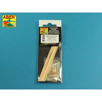   Aber Models - Barrel cleaning rods with brackets for Tiger I -very early model 1240mm