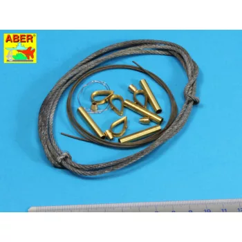   Aber Models - Tow cables & track cable with brackets used on Tiger I, King Tiger & Panther