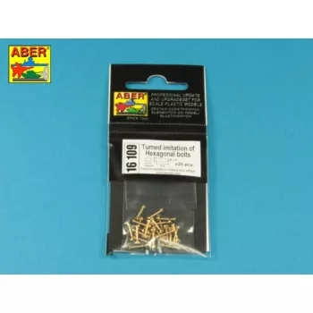   Aber Models - Turned imitation of Hexagonal bolts 1,6 x  6,0 mm x 25 pcs.