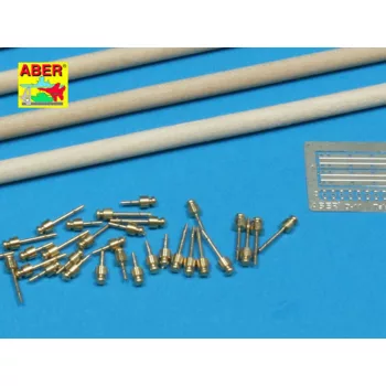   Aber Models - Telegraph-double pillar set for 4 cross bar with 8 insulators