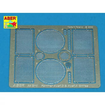 Aber Models - Grilles for Panther Ausf. A/D
