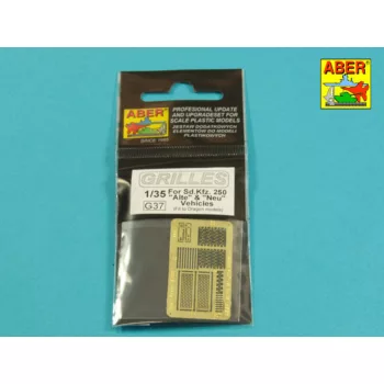   Aber Models - Grilles for Sd.Kfz. 250 “Alte” &“Nue” vehicles