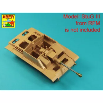   Aber Models - German StuK.40 L/48 7,5 cm Barrel with final muzzle brake for Stug.III, Ausf G final &Stug.IV  late