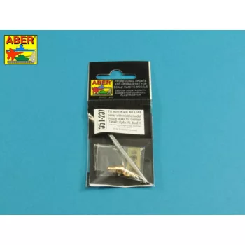   Aber Models - 75mm KwK40L/48 barrel with middle model muzzle brake for Germ.Pz.Kpfw.VI, Ausf.H