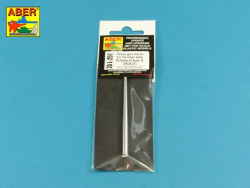 Aber Models - 7,5cm  gun barrel for German Tank Pz.Kpfw. VI Ausf. B (VK36.01)