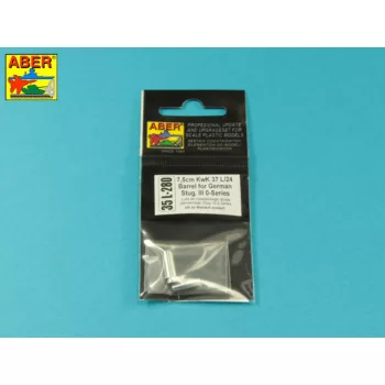   Aber Models - 7,5cm KwK 37 L/24 barrel for German Stug. III  0-Series