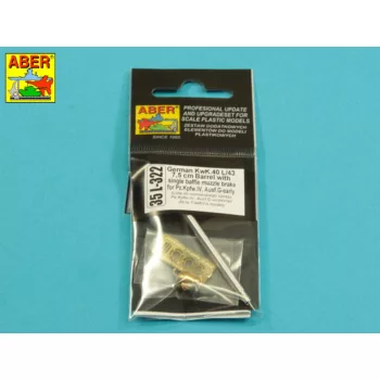   Aber Models - Germ.75mm barrel for KwK40L/43 with single baffle muzzle brake for Pz.Kpfw.VI, Ausf.G -early