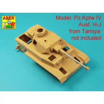   Aber Models - Barrel 75mm  40 L/48 for Pz IVG, H, J without muzzle brake (Tamiya)