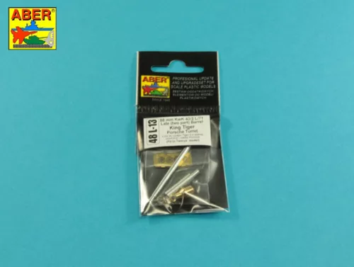 Aber Models - Barrel for German 8,8cm Kw.K 43/3 L/71 Late (two part) gun used on King Tiger Porsche Turret