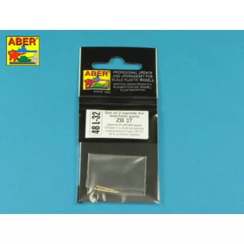   Aber Models - Set of 2 Barrels for ZB 37 machine guns [used on Pz.35/38(t)]