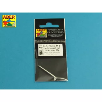 Aber Models - U.S. 75mm M3 tank barrel for Sherman M4