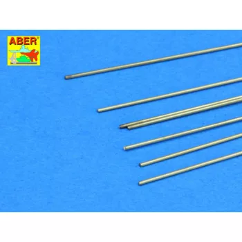 Aber Models - Brass round rods 0,7mm length 250mm x7pcs