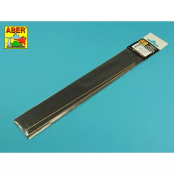   Aber Models - Brass flat rods 1,5x1,0 mm length 245mm x2 pcs.