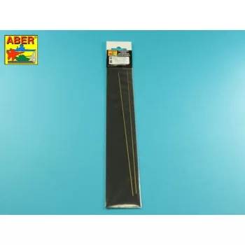   Aber Models - Brass  hexagonal rods 1,0mm length 245mm x2 pcs.