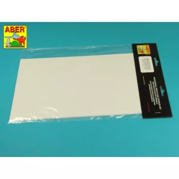   Aber Models - Polystyrene plates 195 x 315 x 0,50 mm x 4 pcs.