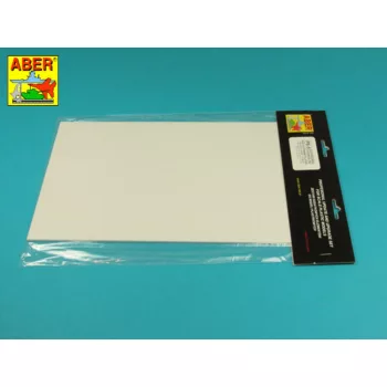   Aber Models - Polystyrene plates 195 x 315 x 1,50 mm x 2 pcs.