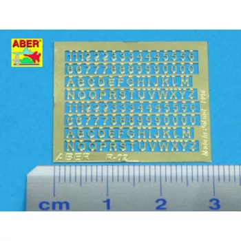 Aber Models - Letters & Numbers (1,5 mm high)