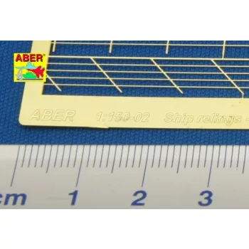 Aber Models - Ships railing -five horizontal bars