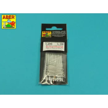   Aber Models - Main Armament for German battleship Scharnhorst: 280mm x 9 150mm x 12 105mm x 14