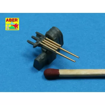   Aber Models - Set of 8 pcs 127 mm barrels with recoil for japan ships