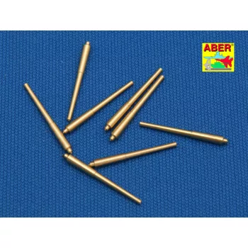   Aber Models - Set of 8 pcs 381mm long barrels for turrets without antiblast covers ships Hood