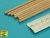 Aber Models - Wood round rods 4mm length 250mm x 8 pcs.