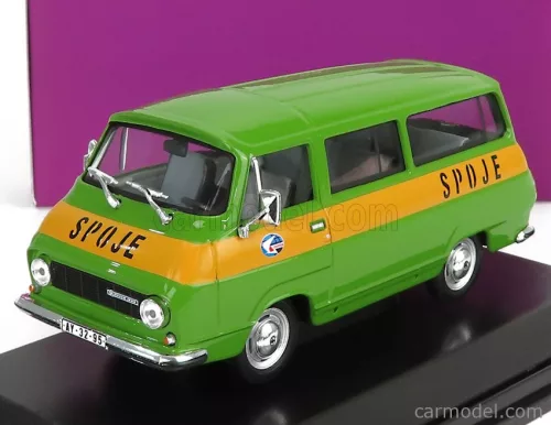 Abrex - Skoda 1203 Minibus Poste Spoje 1974 Green Yellow