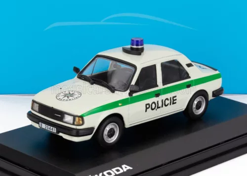 Abrex - SKODA 120L POLICIE 1984 WHITE GREEN