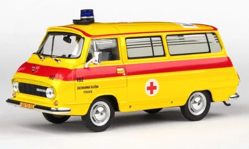 ABREX - Abrex, Skoda 1203 Mikrobus, 1974, Sanitka Zachranna Sluzba Praha (CZ), 1:43