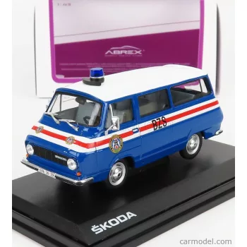 Abrex - Skoda 1203 Minibus Bzs Police 1974 Blue White