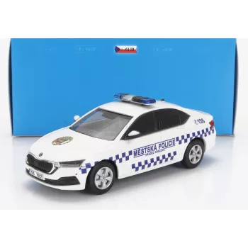 ABREX - SKODA OCTAVIA IV MESTSKA POLICIE 2020 WHITE BLUE