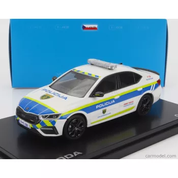 Abrex - Skoda Octavia Iv Rs Policija 2020 White Blue Yellow