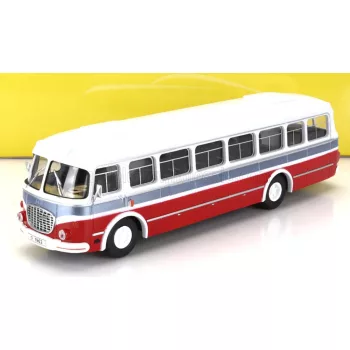 Abrex - SKODA 706 AUTOBUS RTO 1961 WHITE RED SILVER