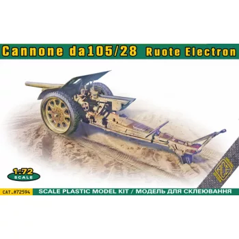 ACE - Italian 105/28 field cannon with rubberized wheels