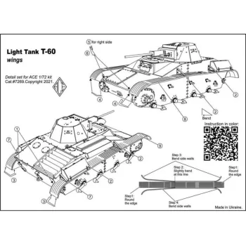 ACE - Photo-etched set -60 fenders, for ACE kit