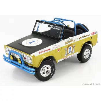   Acme-Models - Ford Usa Bronco N 1 Baja 1970 - Big Oly Tribute Edition Yellow Met Black