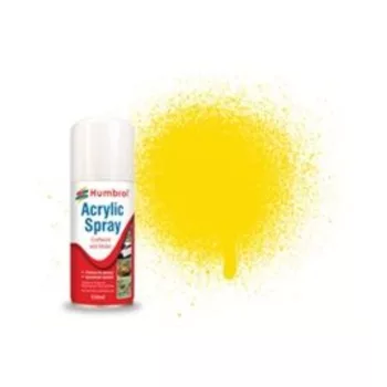Humbrol - HUMBROL ACRYLIC HOBBY SPRAY 150ML No 69 Yellow