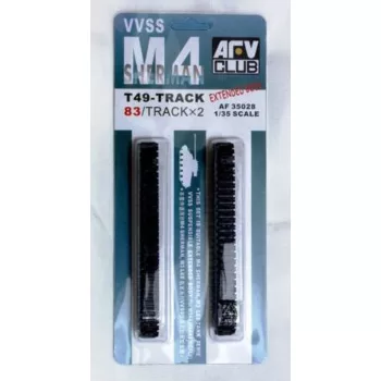 Afv-Club - M4 T49 TRACKS (83 LINKS/SOFT RUBBER)