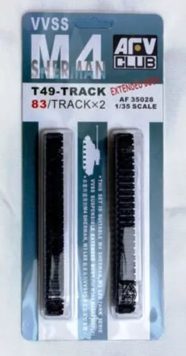 Afv-Club - M4 T49 TRACKS (83 LINKS/SOFT RUBBER)