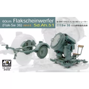 Afv-Club - Sw-36 60cm Searchlight with SD.AH.51 Trailer