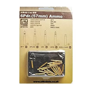 Afv-Club - 20 Pdr ammo (57mm) 20 assorted pcs.