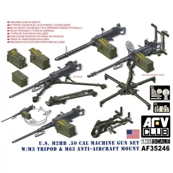 Afv-Club - US M2HB 50 Cal Machine Gun Set