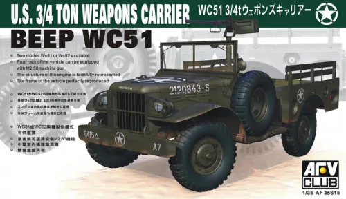 Afv-Club - WC-51 4X4 Weapons Carrier Dodg