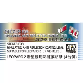   Afv-Club - Sticker Anti Reflection Coating Lens For Leopard 2 A6EX