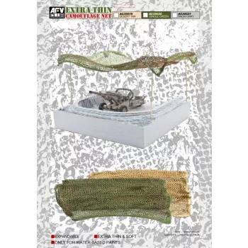Afv-Club - Extra Thin Camouflage Net Jungle Green