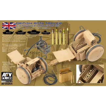 Afv-Club - WW2 British Rota trailer W/2 Pounder Amm