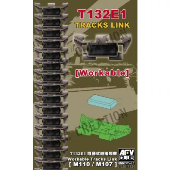 AFV-Club - T132E1 WORKABLE Track Link(M110/M107)