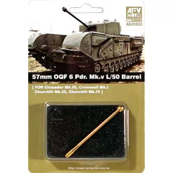 Afv-Club - 57mm Oqf 6 Pdr MkV L/50 Barrel